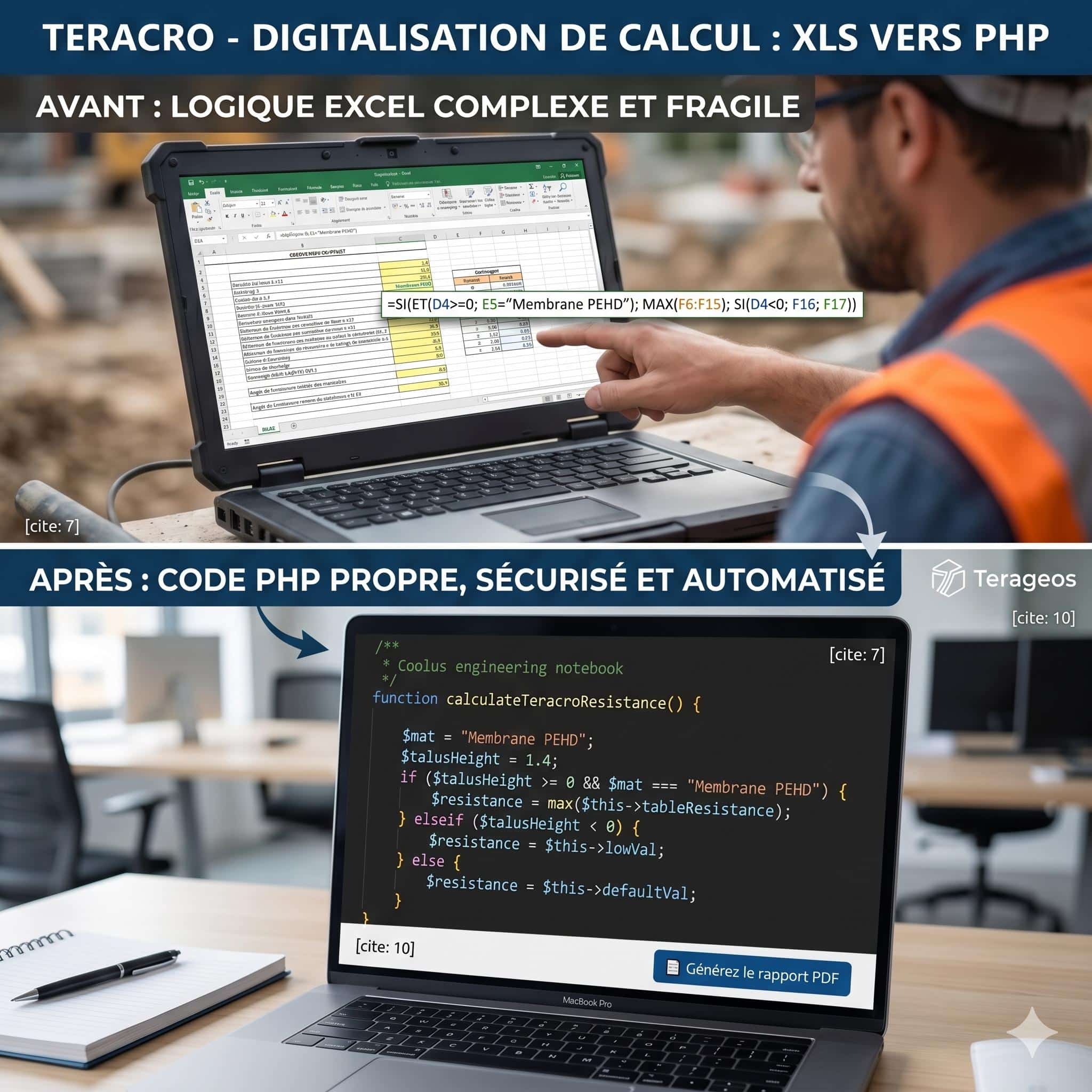 moc_tera Interface de calcul Teracro conçue par Alveoweb, développeur d'applications web