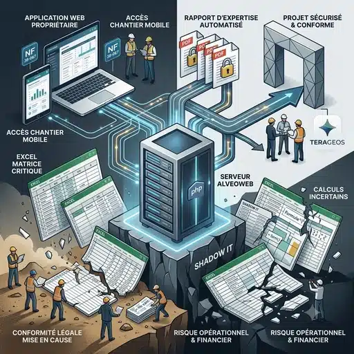 Fichiers Excel et Shadow IT : Le risque caché des bureaux d&rsquo;études et entreprises du BTP